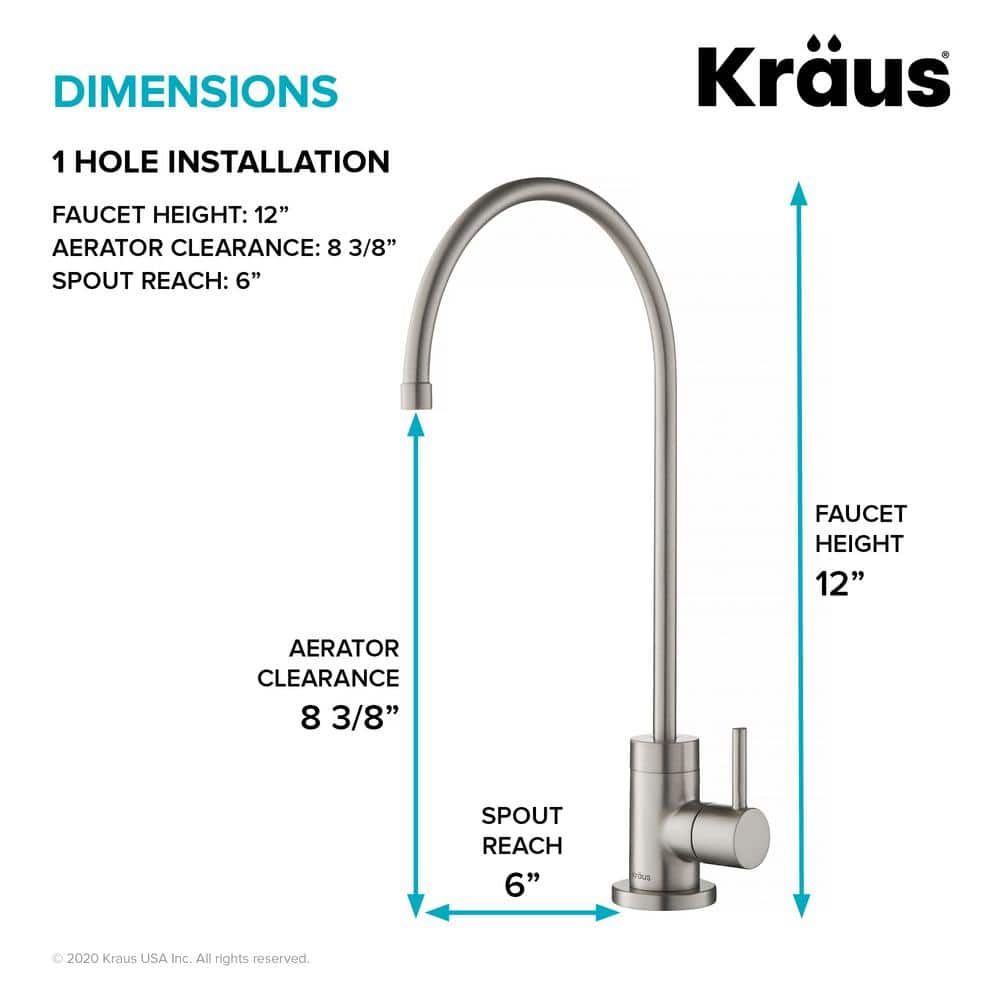 Purita Spot Free Stainless Steel Kitchen Water Filter Faucet