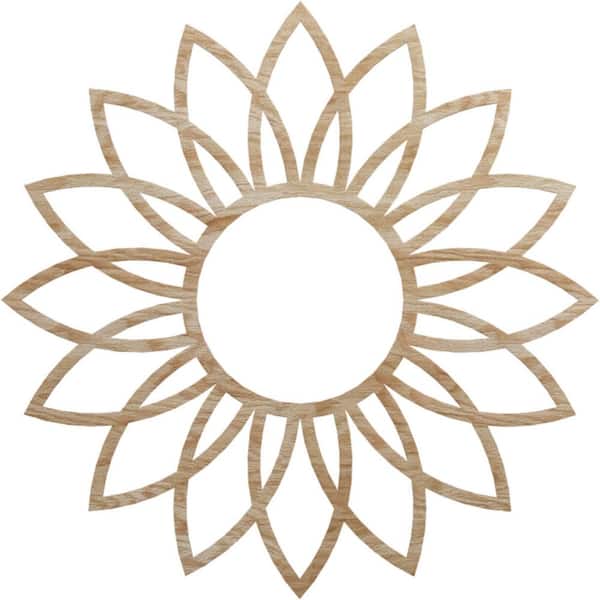 Ekena Millwork 0.25 in. x 36 in. x 36 in. Wood Medallion Moulding
