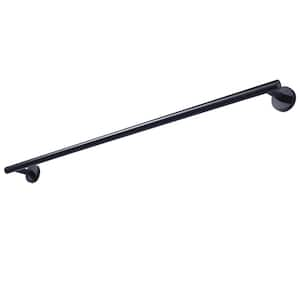 32 in. Wall Mounted Towel Bar Hardware Accessory in Matte Black