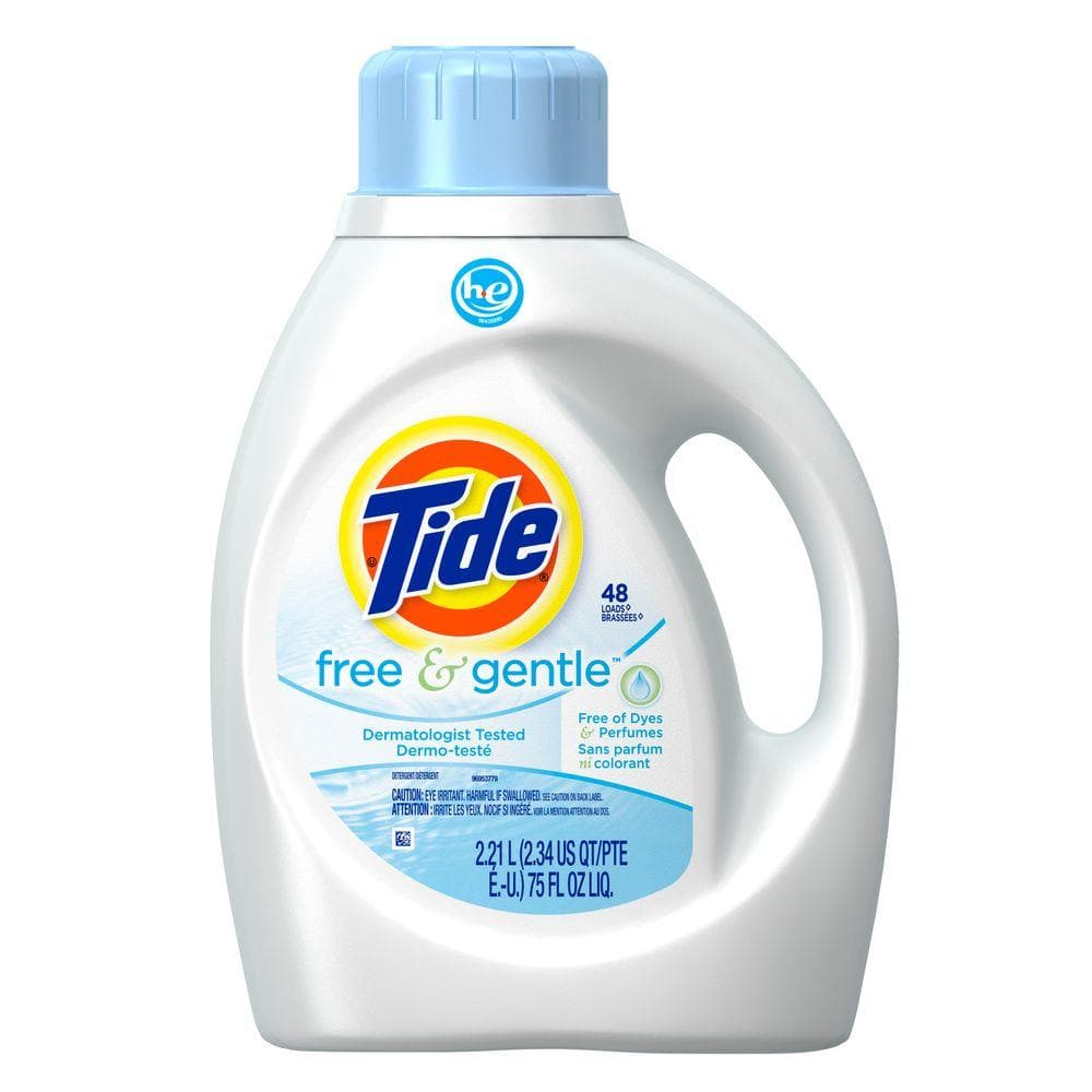 UPC 037000264828 product image for Tide Free and Gentle Hypoallergenic Liquid Laundry Detergent 75 oz. (48 loads) | upcitemdb.com