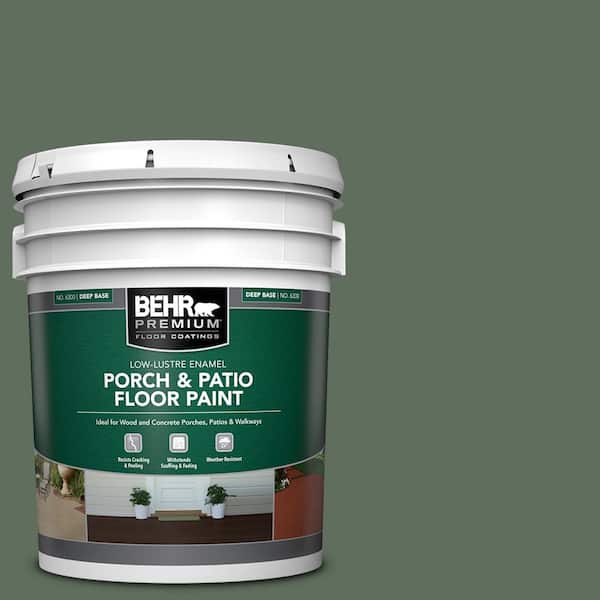 BEHR PREMIUM 5 gal. #450F-6 Whispering Pine Low-Lustre Enamel Interior/Exterior Porch and Patio Floor Paint