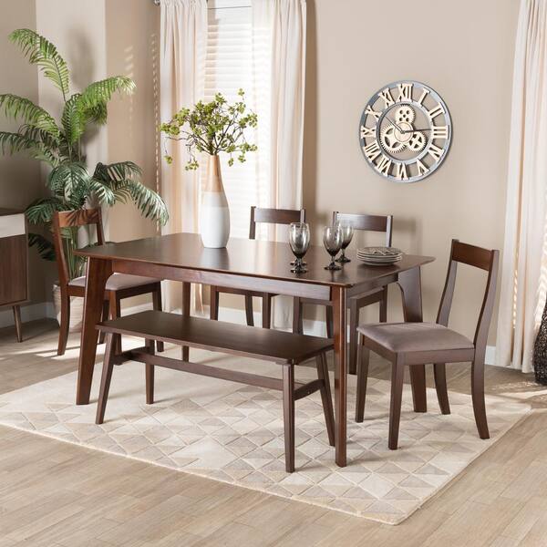 baxton studio 6 piece dining set