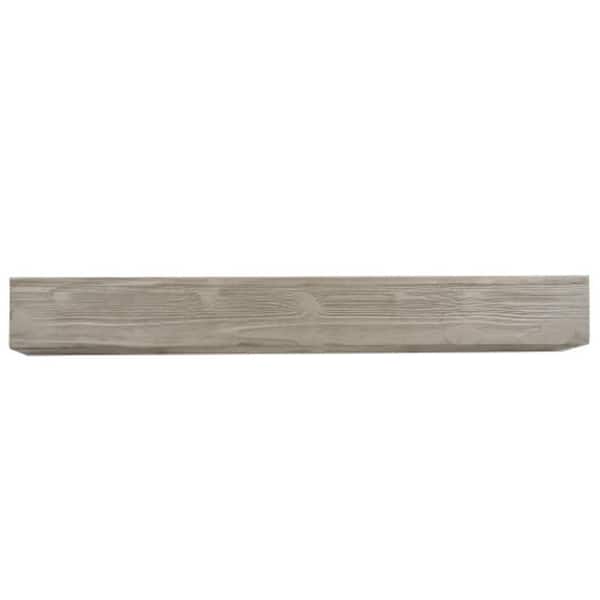 60 in. W x 9 in. D Rustic Gray Wood Decorative Wall Shelf Wall-Mounted and Floating Shelf for Home Decor