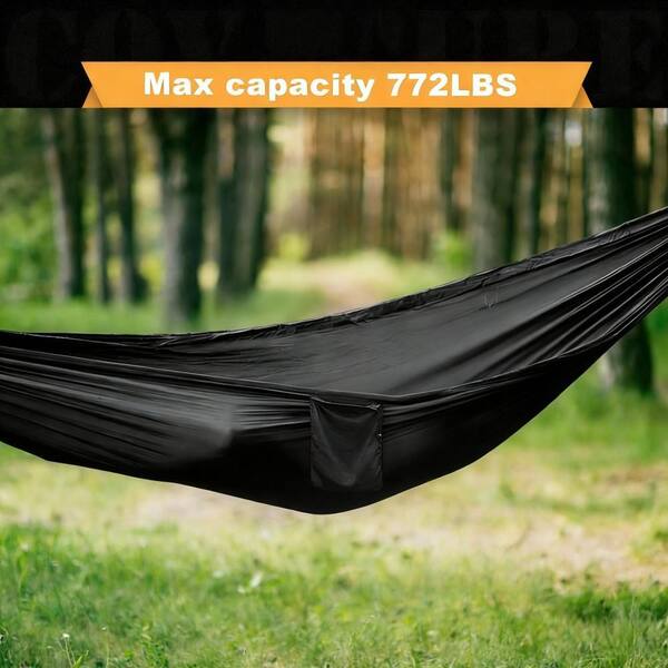Moathty Nylon Camping Hammock with 772 lbs. Capacity Tree Straps