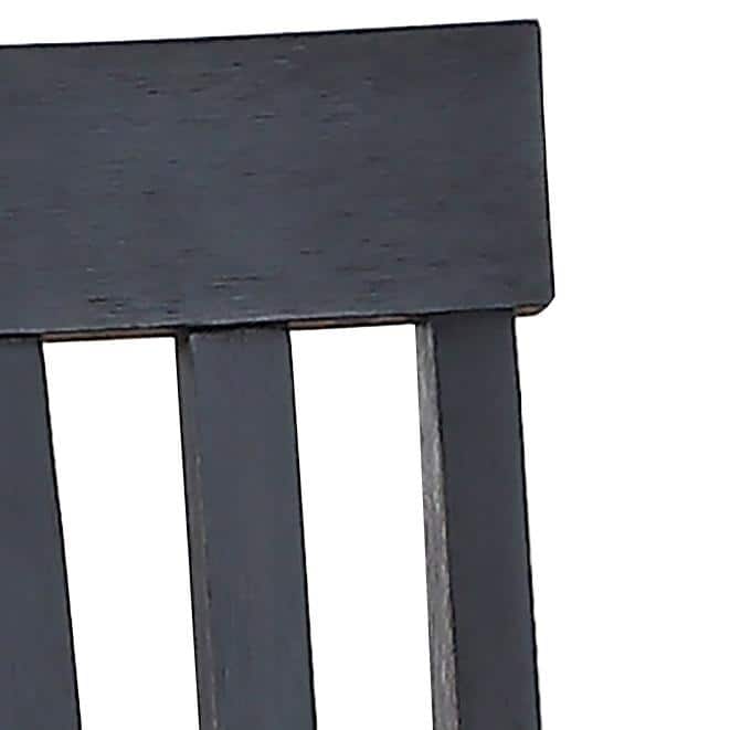 Ebony and Driftwood Transitional Slat Back Side Chair Set