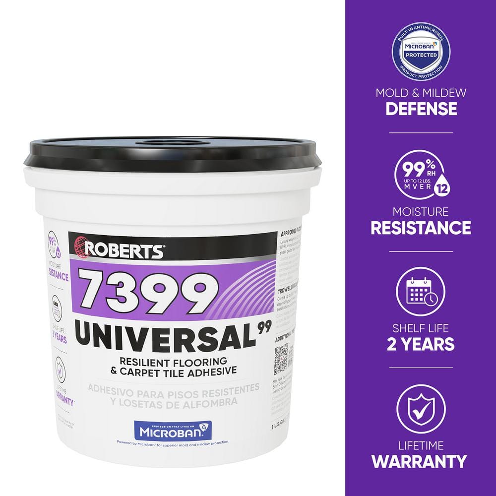 Universal 1 Gallon Resilient Flooring and Carpet Adhesive