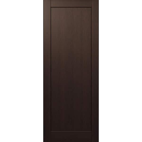 Shaker 1 Panel N 36 in. х 80 in. No Bore Veralinga Oak Solid Composite Core Wood Interior Door Slab