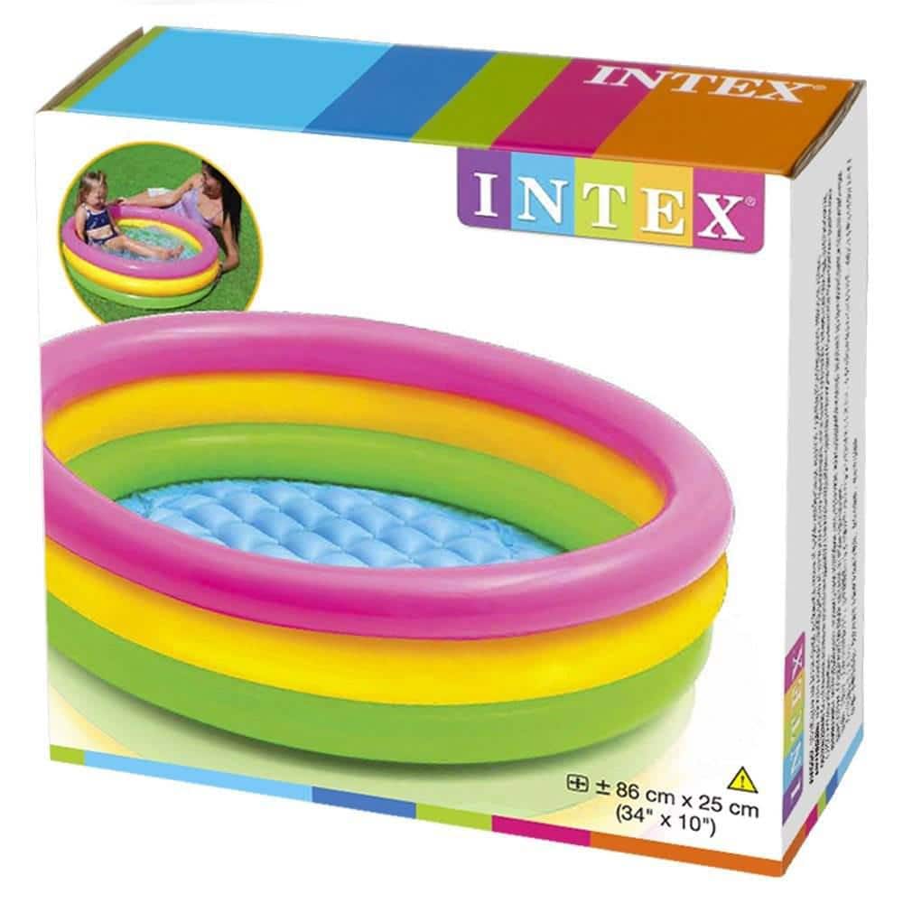 Sunset Glow 34" Round Inflatable Baby Pool
