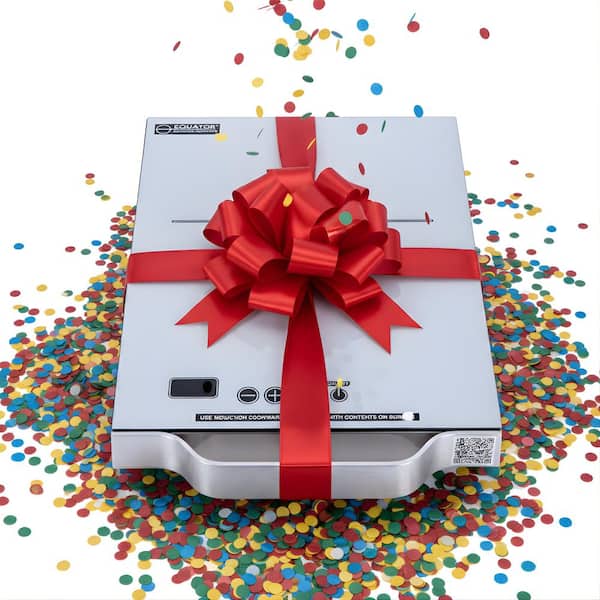 11 in. Portable Electric Single Element Ceramic Glass Top Surface Induction Cooktop in Silver with Aluminum Handle