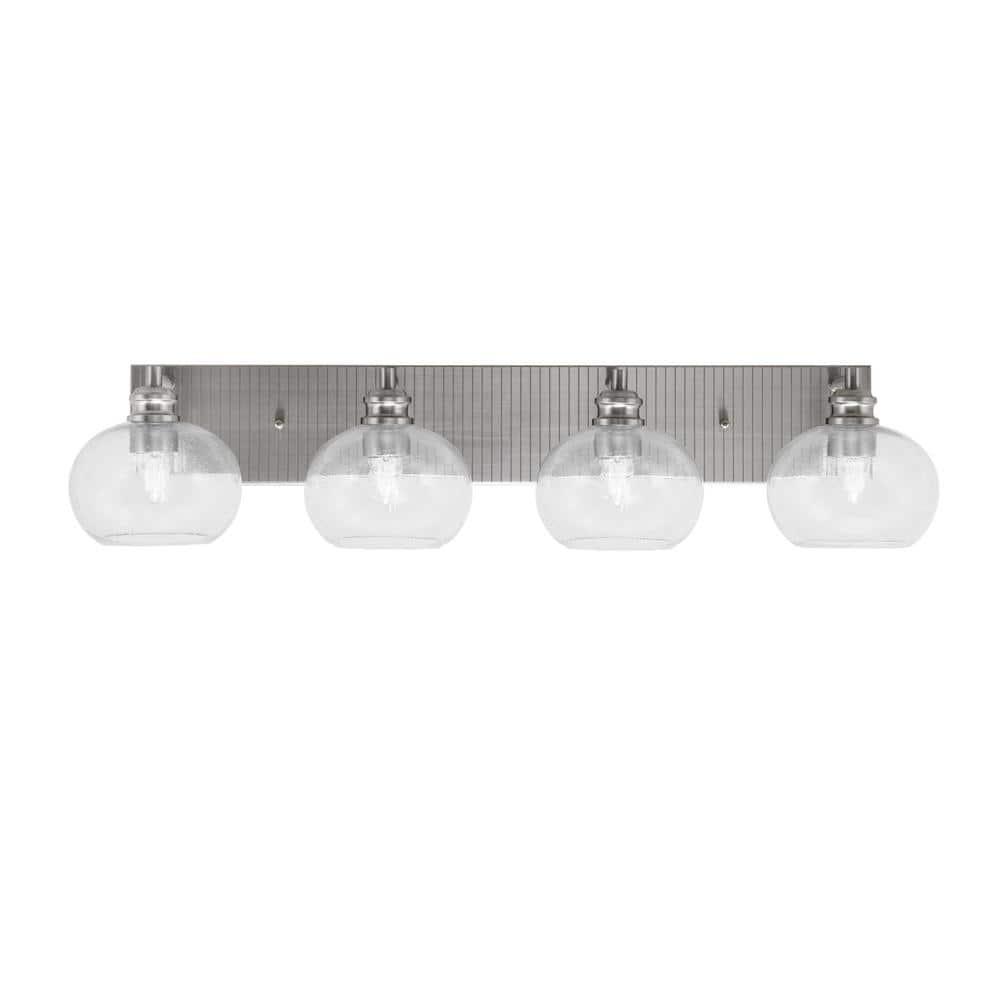 Upc 009025422965 - Albany 34 In. 4-light Brushed Nickel Vanity Light 