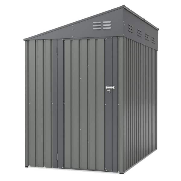 HumblePleb 4 ft. W x 7 ft. D Metal Outdoor Lean-To Storage Shed
