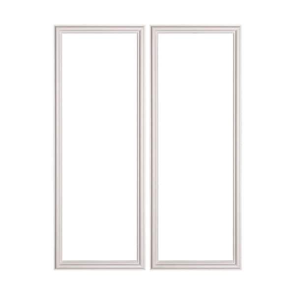 Trim Fast 9/16 in. D x 11-13/16 in. W x 31-1/2 in. L Primed Polystyrene Picture Frame Corner With Adhesive Back (2-Pack)