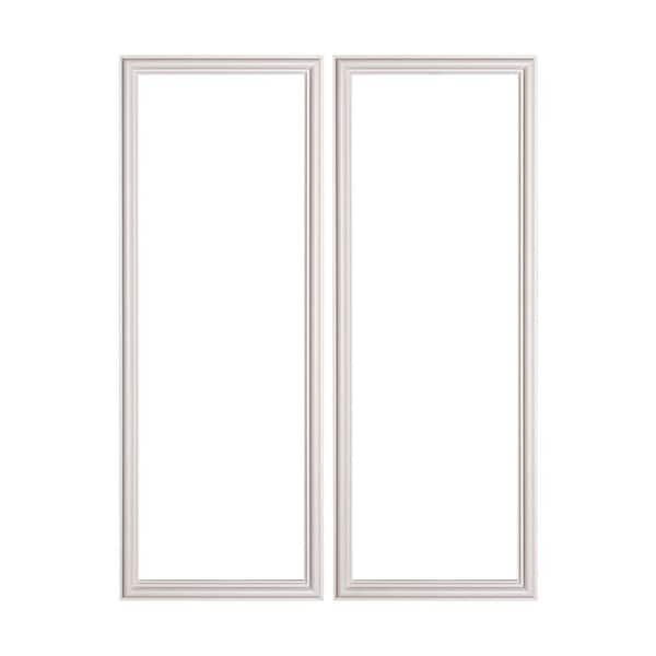 American Pro Decor Trim Fast 9/16 in. D x 11-13/16 in. W x 31-1/2 in. L Primed Polystyrene Picture Frame Corner With Adhesive Back (2-Pack)