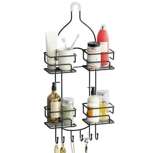Dyiom 26.7 in. W 64.1 in. H x 9.8 in. D 3 Alloy, Rectangular, Shelves  Bathroom, with Hanging Rod, Bathroom Rack, in White B08L3CJK4H - The Home  Depot