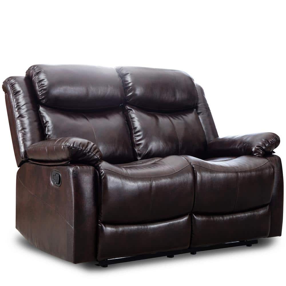 S827 1pc. High Back Support Recliner Leather Sofa — Stendmar