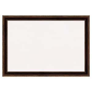 Corded Bronze White Corkboard 40 in. x 28 in. Bulletin Board Memo Board