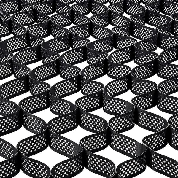 4 in. Depth, 17.06 ft. x 8.86 ft. 1880 lb. per sq. ft. Grass Ground Retainer, Permeable Geo Grids Driveway Stabilization