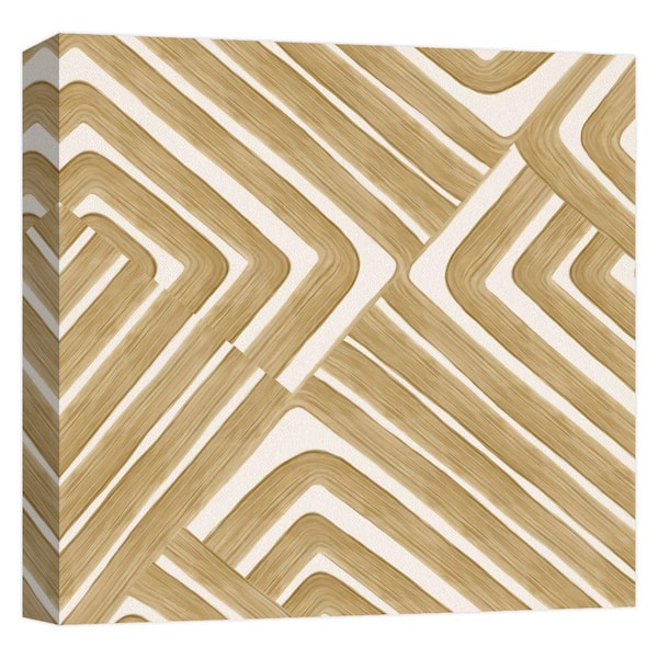 PTM Images ''watercolor trace III'' Canvas Abstract Wall Art 15 in. x 15 in.