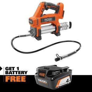 18V Cordless Grease Gun with 18V Lithium-Ion 4.0 Ah Battery