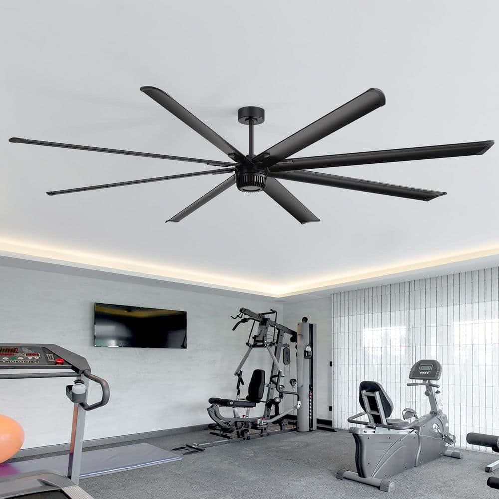 Breezary Melissa 100 in. Industrial HVLS Windmill Black Ceiling