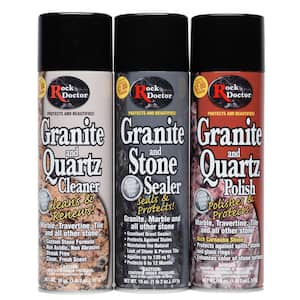 Stone Care System 18 oz. Granite Cleaner, Granite Polish, Granite Sealer (Pack of 3)