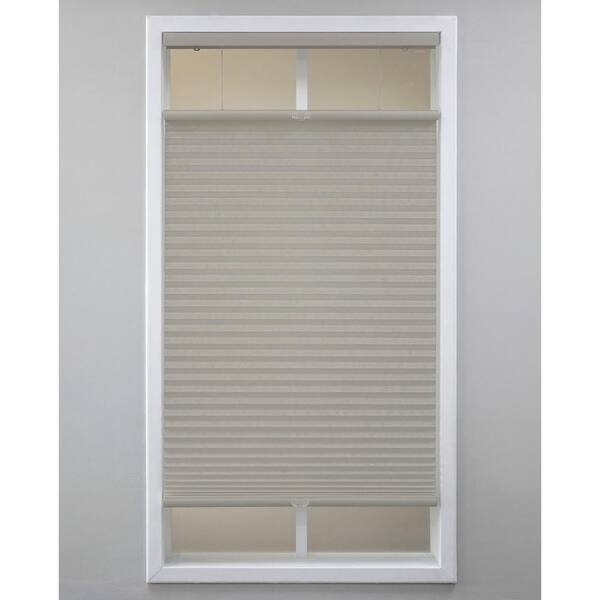 Eclipse Gray Cloud Cordless Light Filtering Polyester Top Down Bottom Up Cellular Shades - 66 in. W x 48 in. L