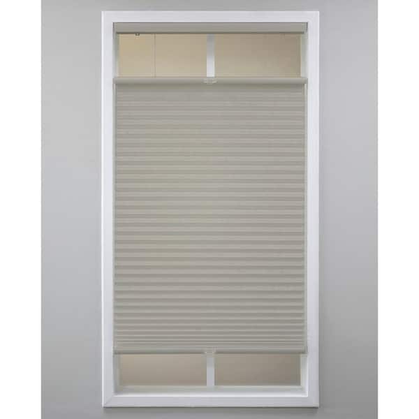 Eclipse Gray Cloud Cordless Light Filtering Polyester Top Down Bottom Up Cellular Shades - 30 in. W x 72 in. L