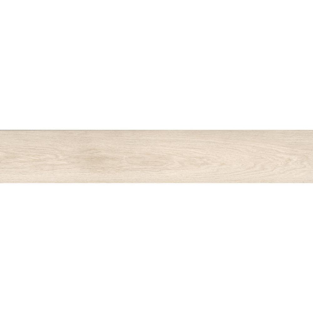 BB Wood Oak White Matte Porcelain Floor and Wall Tile