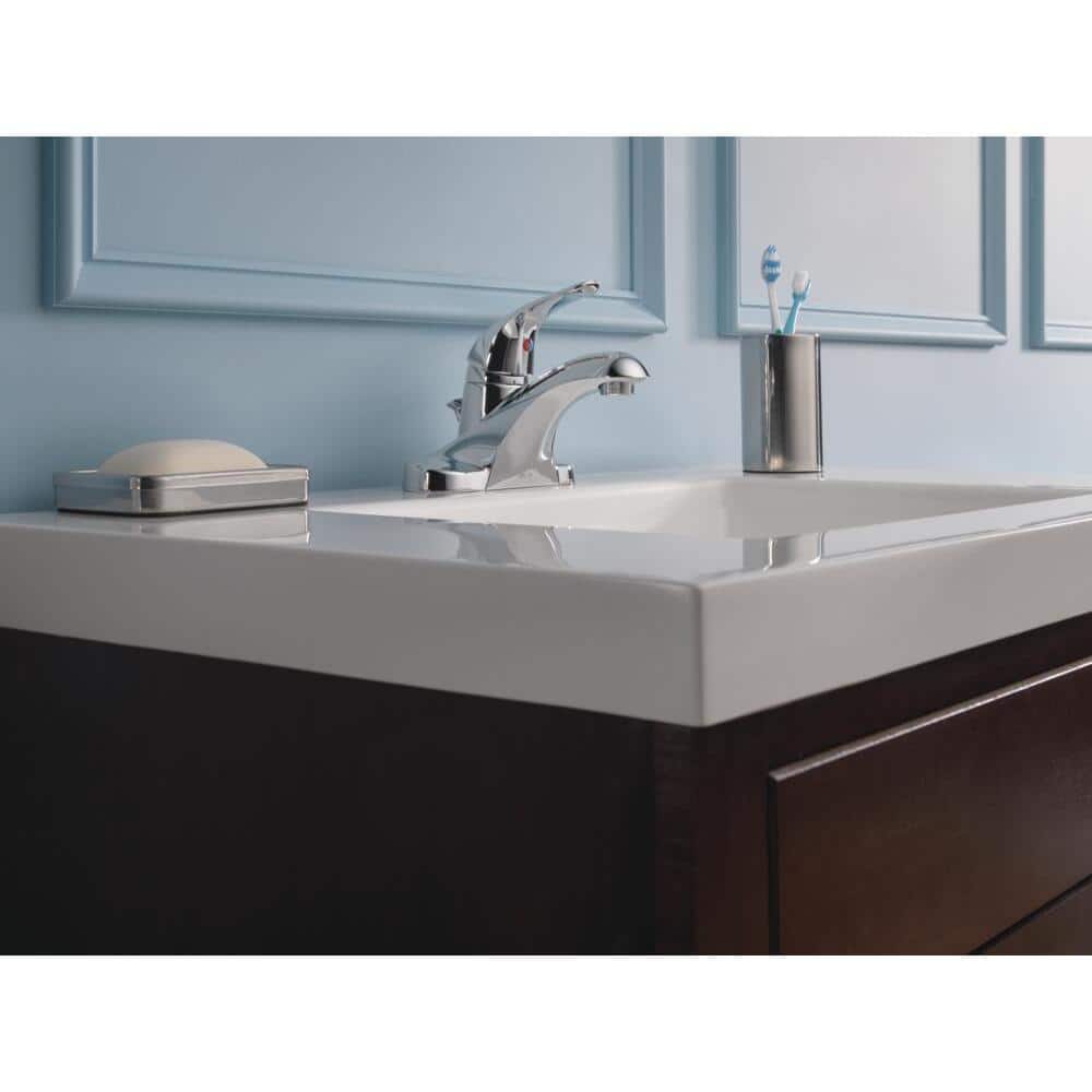 Elegant Modern Chrome Centerset Bathroom Faucet with ADA Compliance