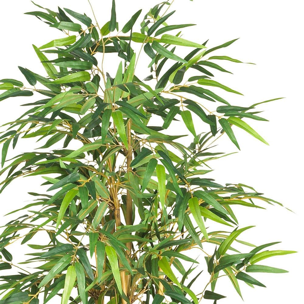 Elegant 64" Silk Bamboo Potted Floor Plant for Outdoor Ambiance
