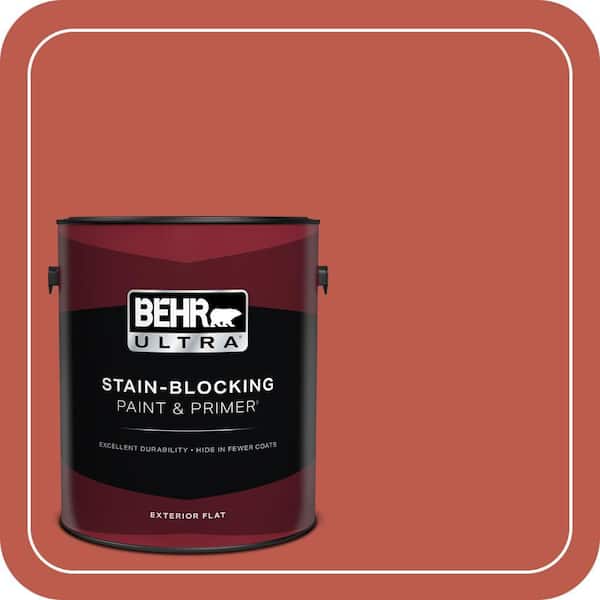 BEHR ULTRA 1 gal. #M170-7 Tandoori Flat Exterior Paint & Primer