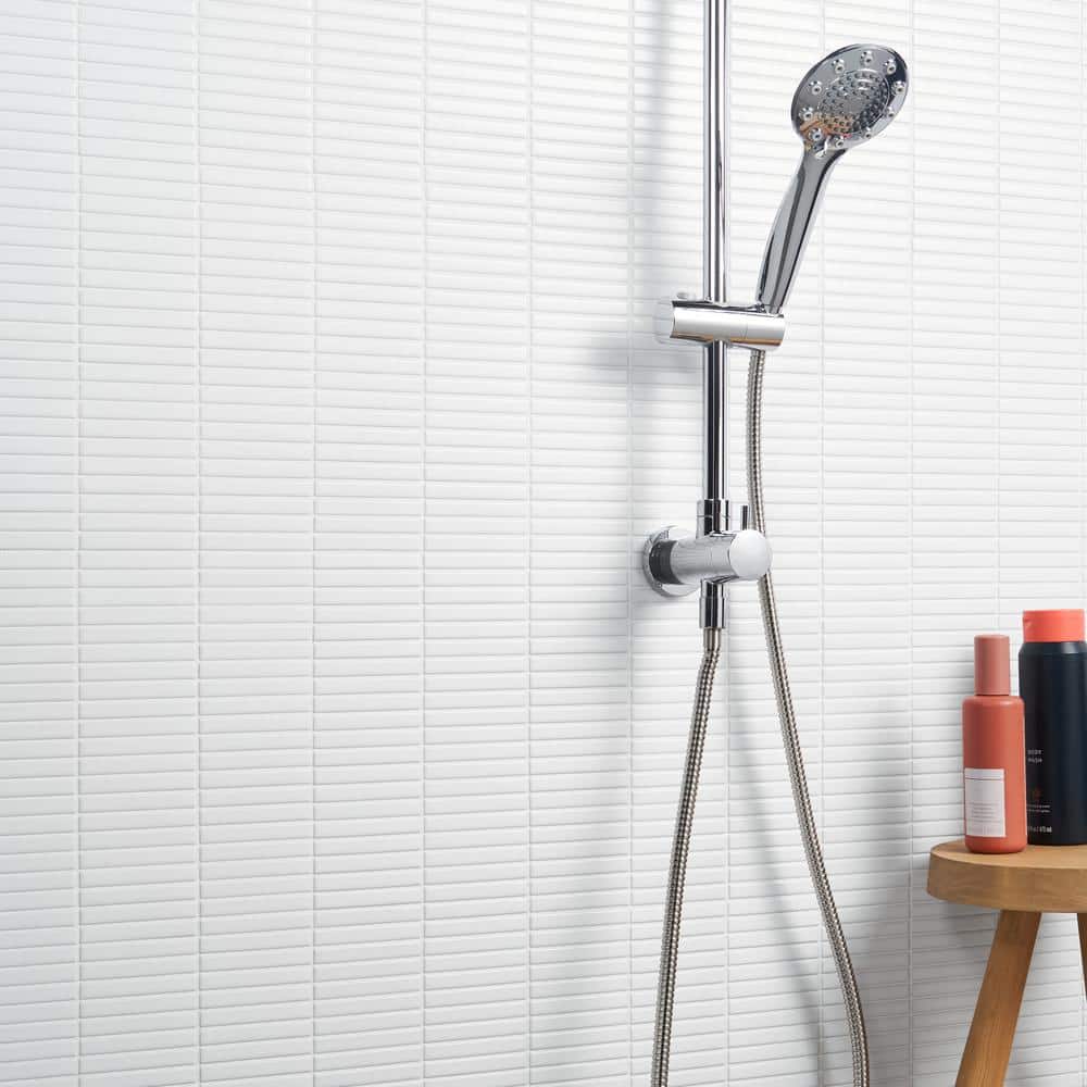 White Matte Porcelain Mosaic Tile for Indoor/Outdoor Use