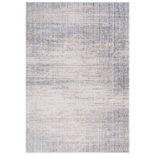 SAFAVIEH Palma 7 ft. x 9 ft. Beige/Light Blue Distressed Striped Area Rug