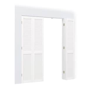 TENONER 36 in x 80 in Louvered Panel, Composite, Solid Core, MDF