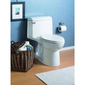 Champion 4 Tall Height 1-Piece 1.6 GPF Single Flush Elongated Toilet in Bone, Seat Included