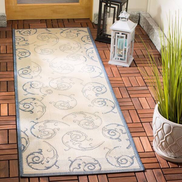 Safavieh Courtyard CY8680-37221 5'3 x 7'7 Turquoise Area Rug