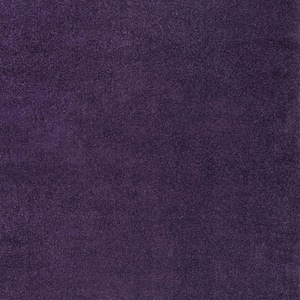 Haze Solid Low-Pile Purple 6' Square Area Rug