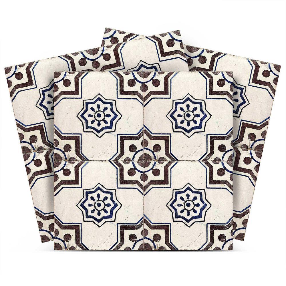 Blue and Brown V41 8 in. x 8 in. Vinyl Peel and Stick Tile (24-Tiles, 10.67 sq. ft. / Pack) price history on PriceWatchPro