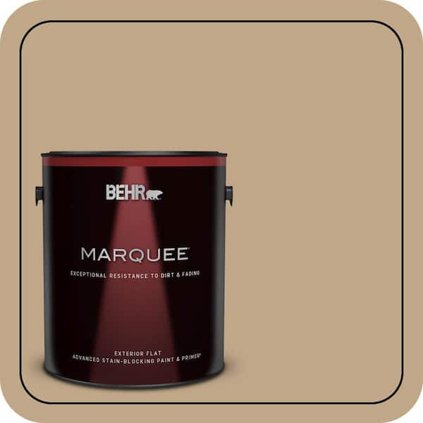 BEHR MARQUEE 1 gal. #T16-16 Symphony Gold Flat Exterior Paint & Primer