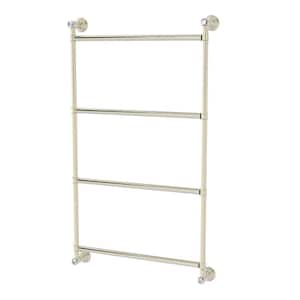 Carolina Crystal 24 in. 4-Tier Ladder Towel Rack Bar in Polished Nickel