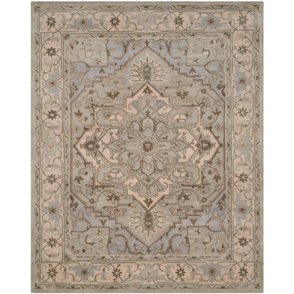 Handmade Heritage Gray Wool 9' x 12' Tufted Area Rug