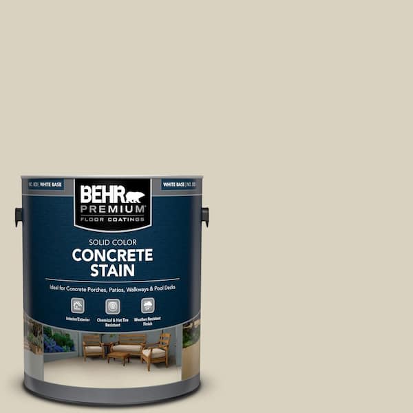 BEHR PREMIUM 1 gal. #PFC-31 Traditional Tan Solid Color Flat Interior/Exterior Concrete Stain
