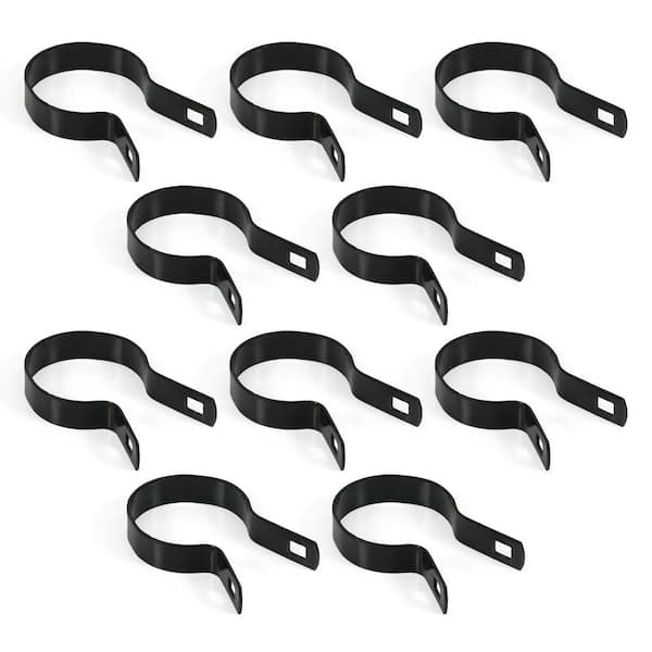 Fencer Wire 2-3/8 in. Chain Link Fence Black Galvanized Steel Tension ...