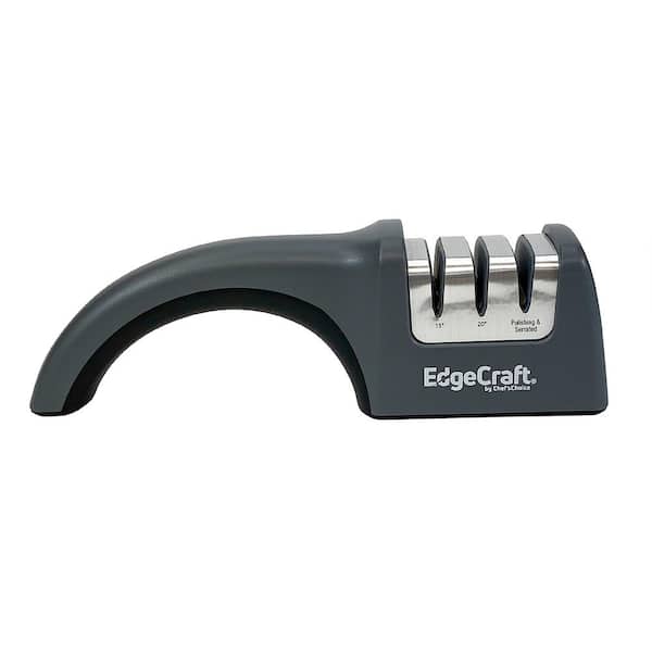 EdgeCraft Model E4635 2 Stage Diamond Hone Manual Knife Sharpener, in Gray  SHE635GY12 - The Home Depot