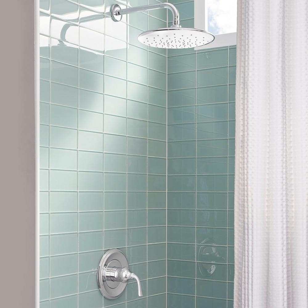 12-Inch Polished Chrome Brass Wall-Mounted Shower Arm