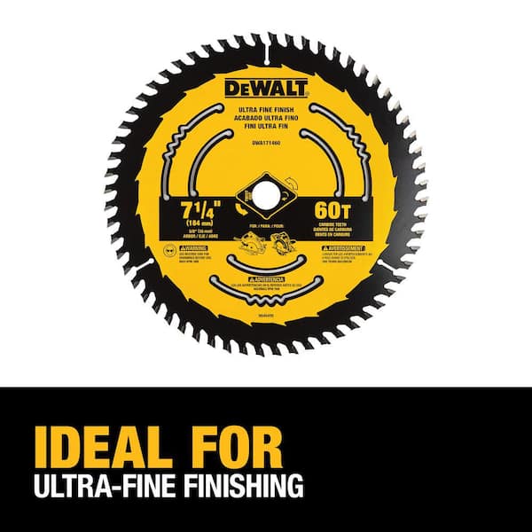 DEWALT 7-1/4-in 60-Tooth Tungsten Carbide-Tipped Steel Circular Saw Blade DEWALT 7-1/4-in 60-Tooth Tungsten Carbide-Tipped Steel Circular Saw Blade