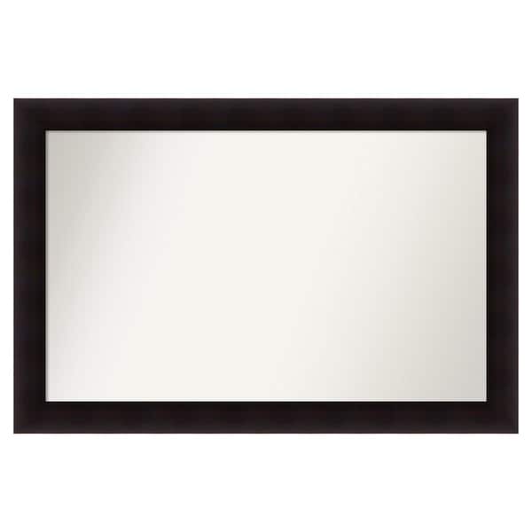 Amanti Art Portico Espresso 47.75 in. x 31.75 in. Custom Non-Beveled Wood Framed Batthroom Vanity Wall Mirror