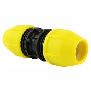3/4 in. IPS DR 11 Underground Yellow Poly Gas Pipe Coupler