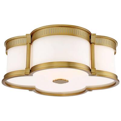 Minka Lavery Minka 71174-66 Traditional Three Light Flush Mount from Wyndmere Collection in Blackfinish 10.75 inches Outdoor 3-60W Upc-747396007267 