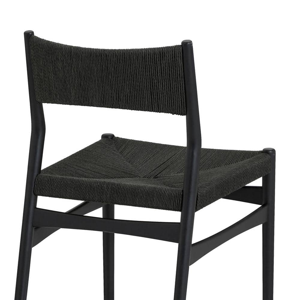 Natural Oak Round Dining Set with Paper Cord Seats